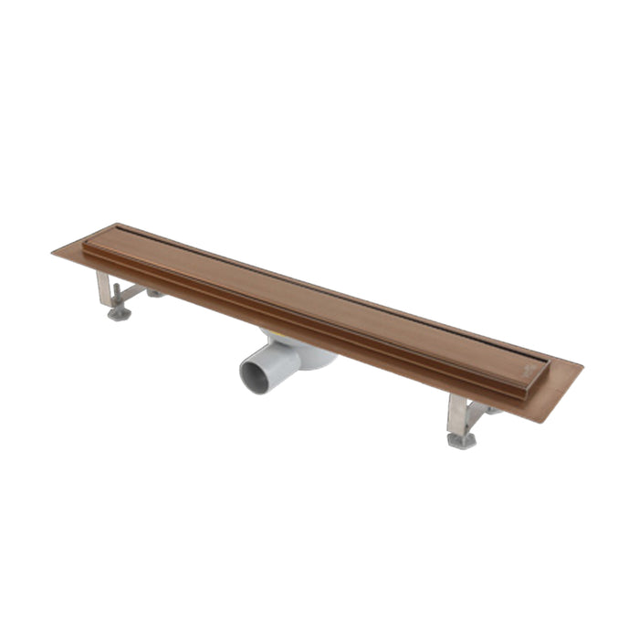 مجرى شاور روز جولد بشفة HDL 06 45 RG استانلس ستيل 45 سم بالصرف من بيورا