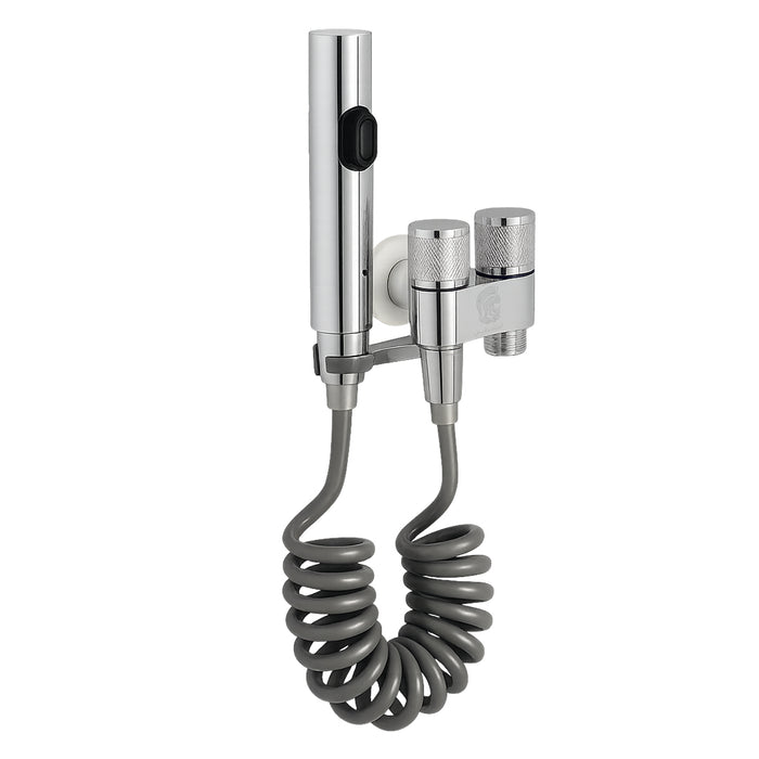 شطاف خارجي بمحبس مزدوج كروم قلب سيراميك نصف لفة بالخرطوم سوستة وعلاقة والوش