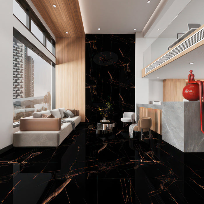 ( طلب مسبق )  بورسلين هندي 310 لامع فرز اول 60 × 120 سم من كيراميكا