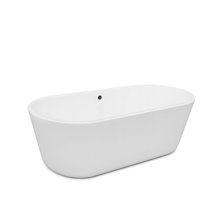 ( طلب مسبق )  بانيو سيملس ريد سي حابي 150 × 75 سم ابيض قطعة واحدة