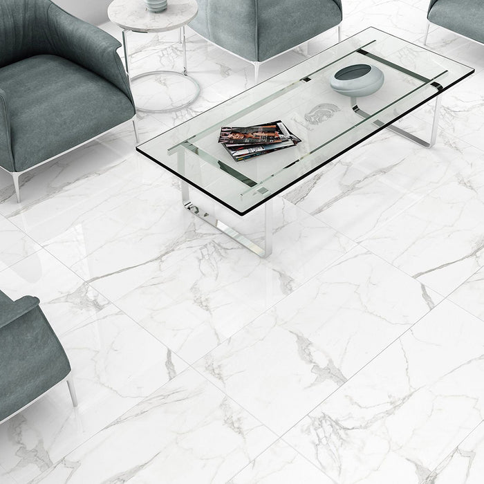 ( طلب مسبق )  سيراميك حوائط وارضيات قطع ليزر ارت سلاش جراي فرز ثاني 60 × 120 سم لامع