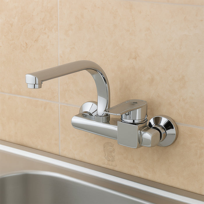 خلاط مطبخ حائطي دايموند بيراميدز DP 03 كروم قنطرة علوية 23 سم