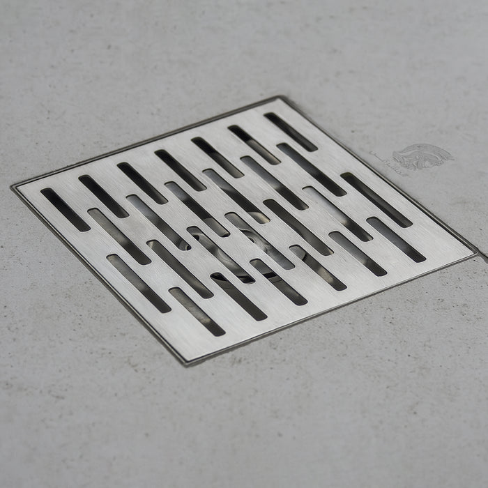 غطاء بيبة الفا لونج SD LS15 كروم 15 × 15 سم استانلس ستيل