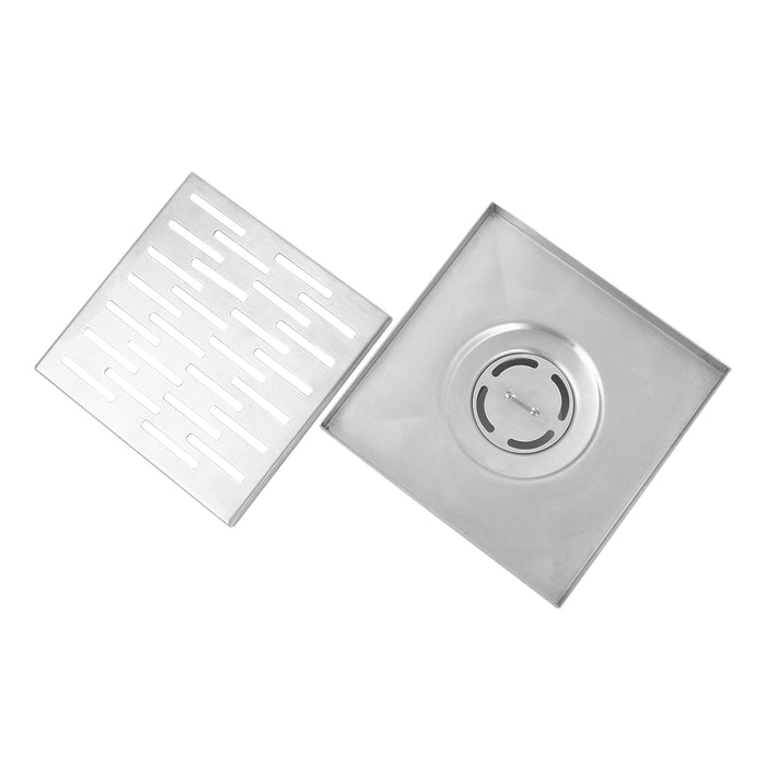 غطاء بيبة الفا لونج SD LS15 كروم 15 × 15 سم استانلس ستيل