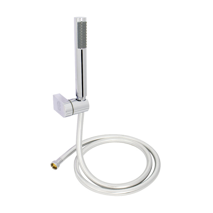 ( طلب مسبق )  مجموعة سماعة الفا قلم ACH 10 دائرية كروم خرطوم حراري 150 سم وعلاقة ومجموعة التثبيت