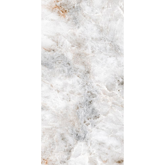 سيراميك حوائط وارضيات قطع ليزر ارت كوبا لايت جراي فرز ثاني 60 × 120 سم لامع