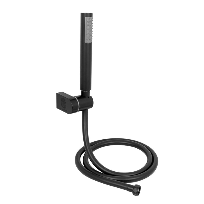 مجموعة سماعة الفا قلم ACH 08 دائرية اسود خرطوم حراري 150 سم وعلاقة ومجموعة التثبيت