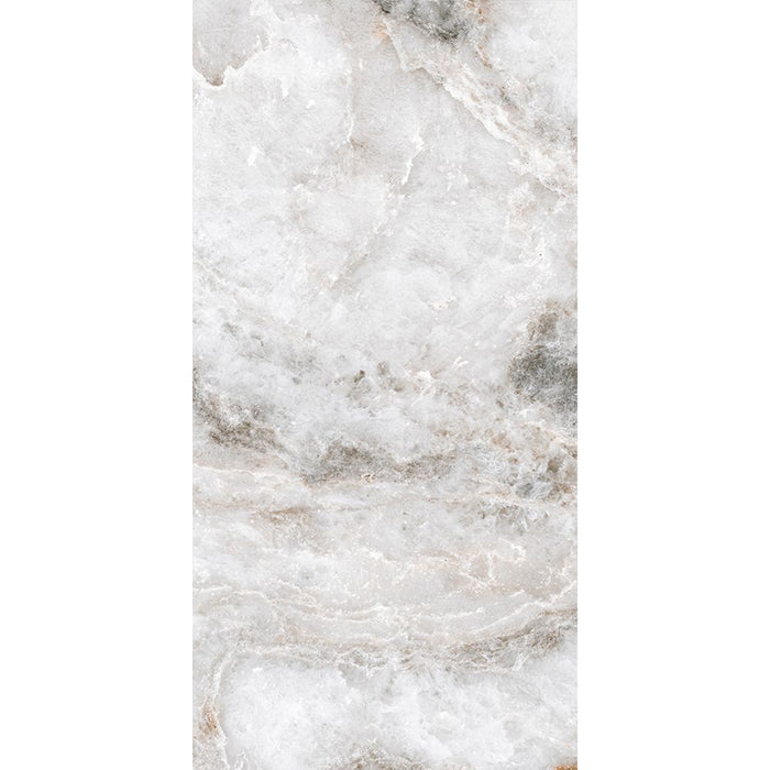 سيراميك حوائط وارضيات قطع ليزر ارت كوبا لايت جراي فرز ثاني 60 × 120 سم لامع