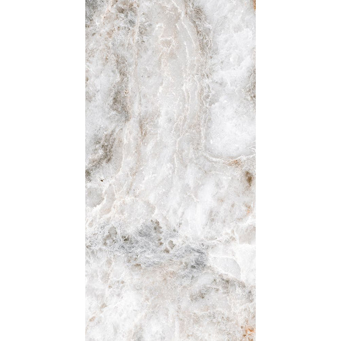 سيراميك حوائط وارضيات قطع ليزر ارت كوبا لايت جراي فرز ثاني 60 × 120 سم لامع