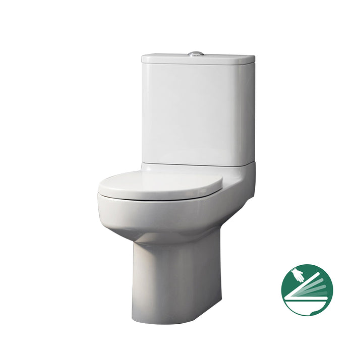 مرحاض ايديال ستاندرد بلايا G 4922 ابيض الصرف S بالسيديلي ذاتي الغلق والخزان بالعدة والشطاف الداخلي ومجموعة التثبيت