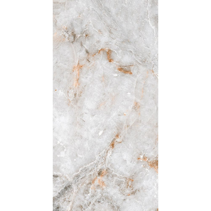 سيراميك حوائط وارضيات قطع ليزر ارت كوبا لايت جراي فرز ثاني 60 × 120 سم لامع