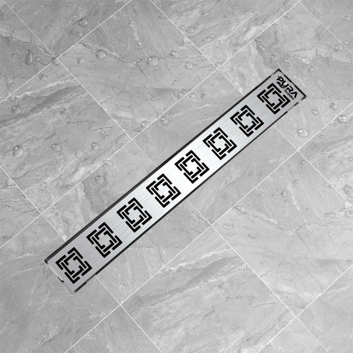 مجرى شاور سكوير بشفة VDL 04 85 استانلس ستيل 85 سم بالصرف اللون كروم من بيورا