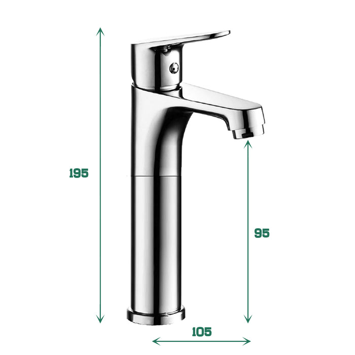 ( طلب مسبق )  خلاط حوض وسط جواد امباير EMP 01040 كروم ارتفاع 20 سم بالفيداج