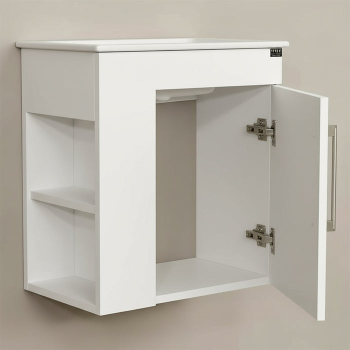 وحدة حمام بورديوم بالحوض دوفو تاينو Tino ابيض 50 سم ضلفة وفراغين