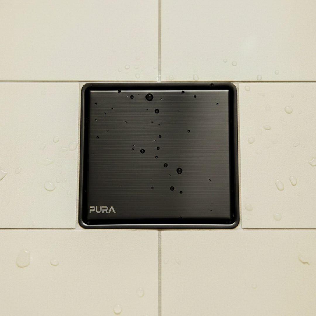 غطاء بيبه بيورا FDS-61-15B اسود 15 × 15 سم استانلس ستيل 304 سُمك 1 مللي