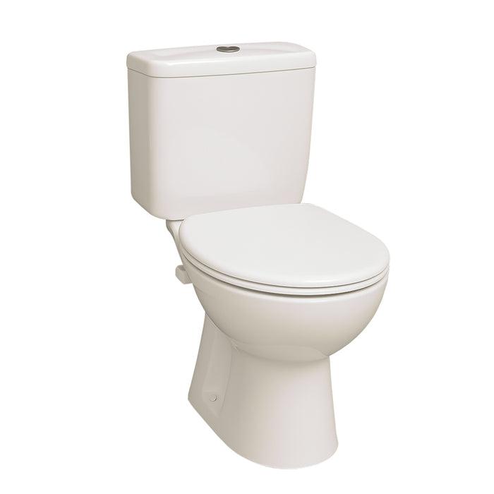 ( طلب مسبق )  مرحاض ايديال ستاندرد سبيس G 0421 برجامون الصرف P بالشطاف الداخلي والسيديلي والخزان بالعدة ومجموعة التثبيت