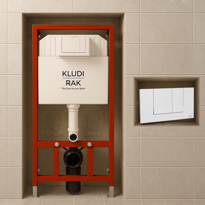 خزان دفن شاسية كامل كلودي راك RAK 80000 بالوش الكروم سُمك 10 سم