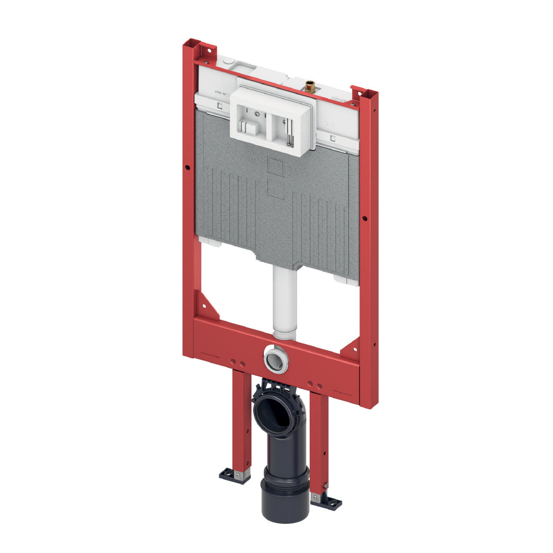 ( طلب مسبق )  خزان دفن شاسية كامل تيسي 9400551 بالوش المربع كروم سُمك الخزان 8 سم ضمان 10 سنوات