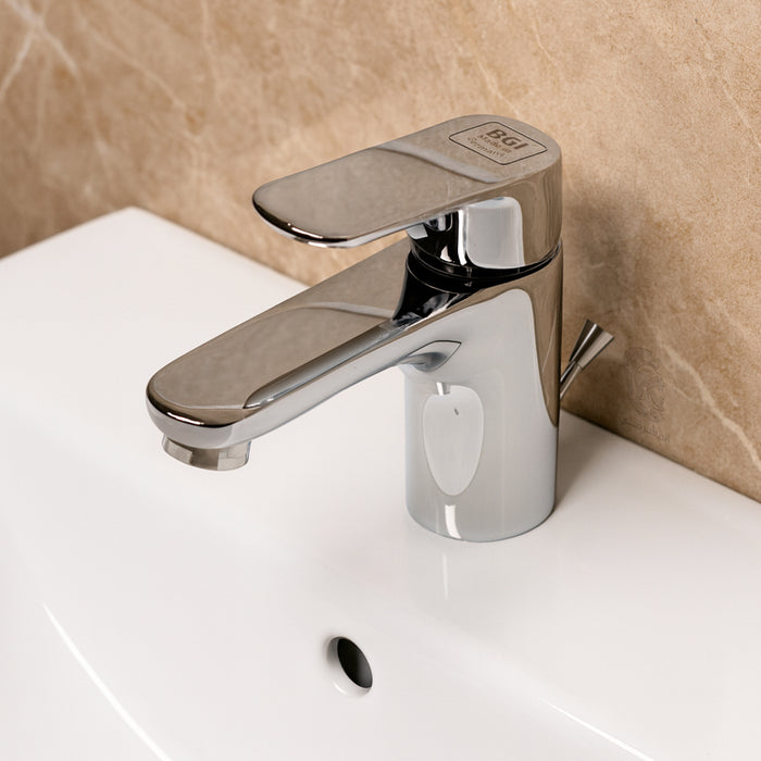 خلاط حوض BGI ايكو 1011 C كروم ارتفاع 14 سم بالفيداج