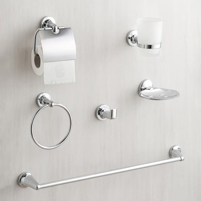 طقم اكسسوارات دريم DR 3200 C2 كروم لامع 6 قطع صبانة استانلس ستيل