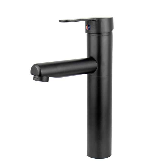 خلاط حوض وسط لوجانو LG 303 B اسود ارتفاع 24 سم