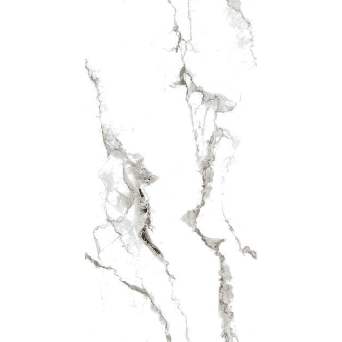 ( طلب مسبق )  بورسلين بورسيلوكس P 3016 وايت فرز ثاني 60 × 120 سم لامع