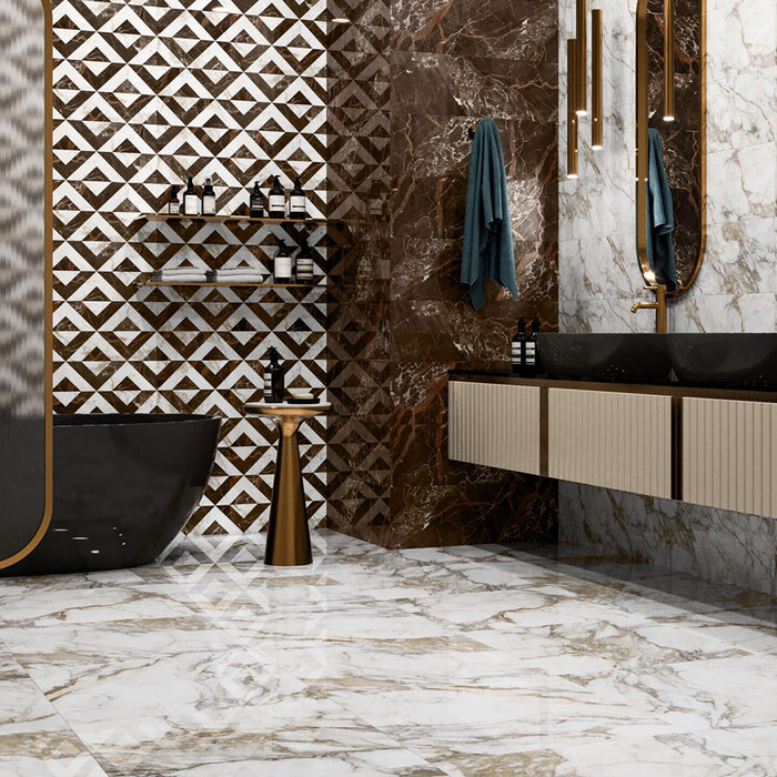 ( طلب مسبق )  سيراميك حوائط قطع ليزر كليوباترا سوبر اجاثا فرز اول 24.5 × 74.5 سم