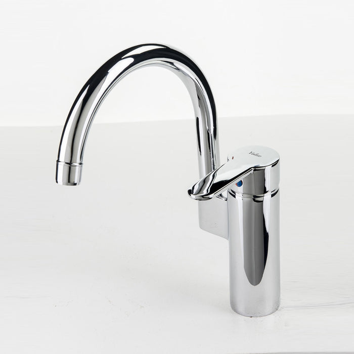 خلاط حوض عالي فاليو لاتزيو VB 6013 كروم ارتفاع 28 سم قنطرة دائرية متحركة