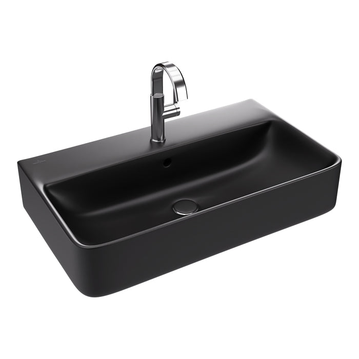 ( طلب مسبق )  حوض وحدة موبيليا فيلروي اند بوخ سبواي 5A418038 اسود مط 79.5 سم بمجموعة التثبيت