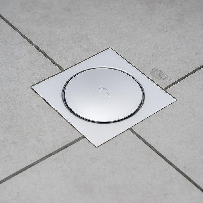 غطاء بيبه تاتش بصفاية فوريو VO D20 كروم 20 × 20 سم استانلس ستيل