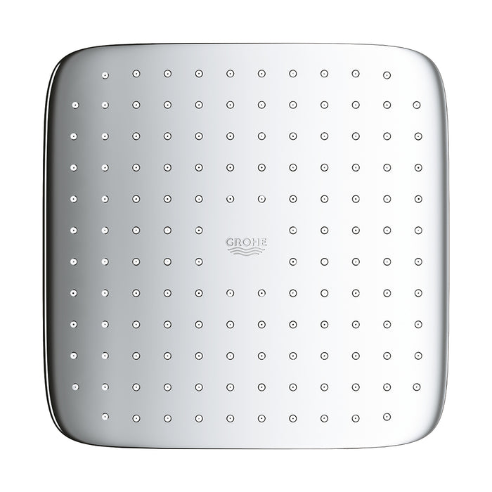 ( طلب مسبق )  طاسة دش جروهي تيمبستا 250 كيوب 26685000 اللون كروم مربعة 25 × 25 سم