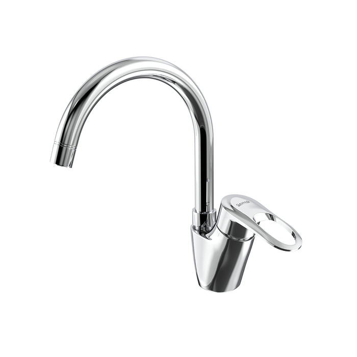 خلاط حوض وسط جواد سيراميكس GX 0060 كروم ارتفاع 22 سم بالفيداج