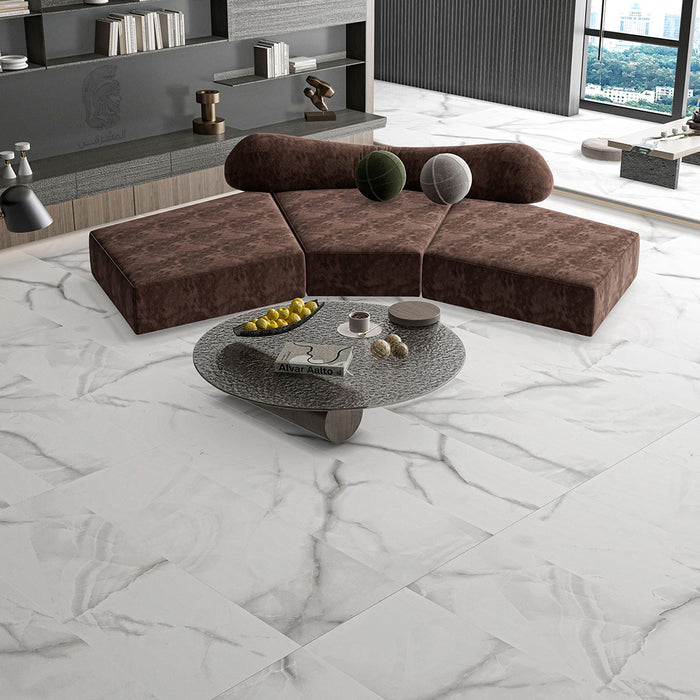 ( طلب مسبق )  سيراميك ارضيات ارت ارجنتينا لايت جراي فرز ثاني 50 × 150 سم لامع