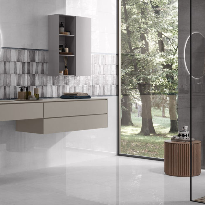 سيراميك حوائط قطع ليزر كليوباترا سافانا جراي فرز اول 30 × 60 سم