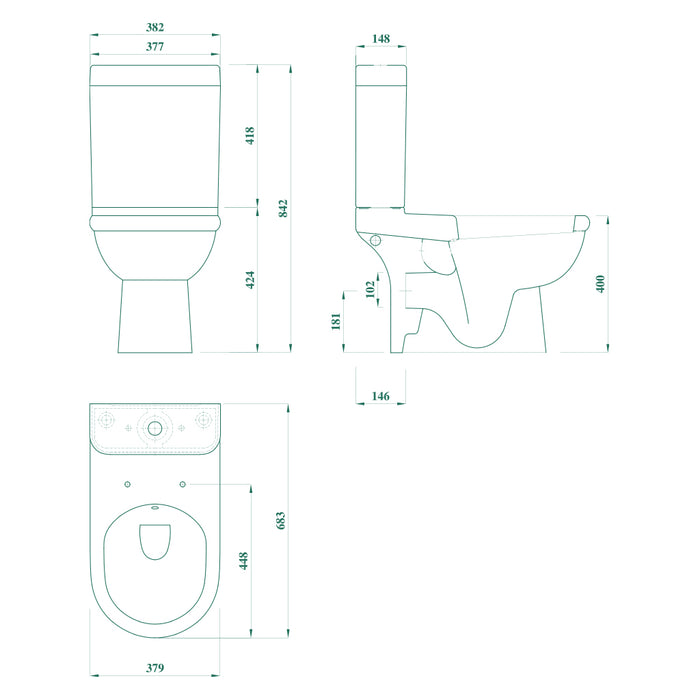 ( طلب مسبق )  طقم حمام ليسيكو اليس ابيض الحوض 60سم بالعامود الطويل