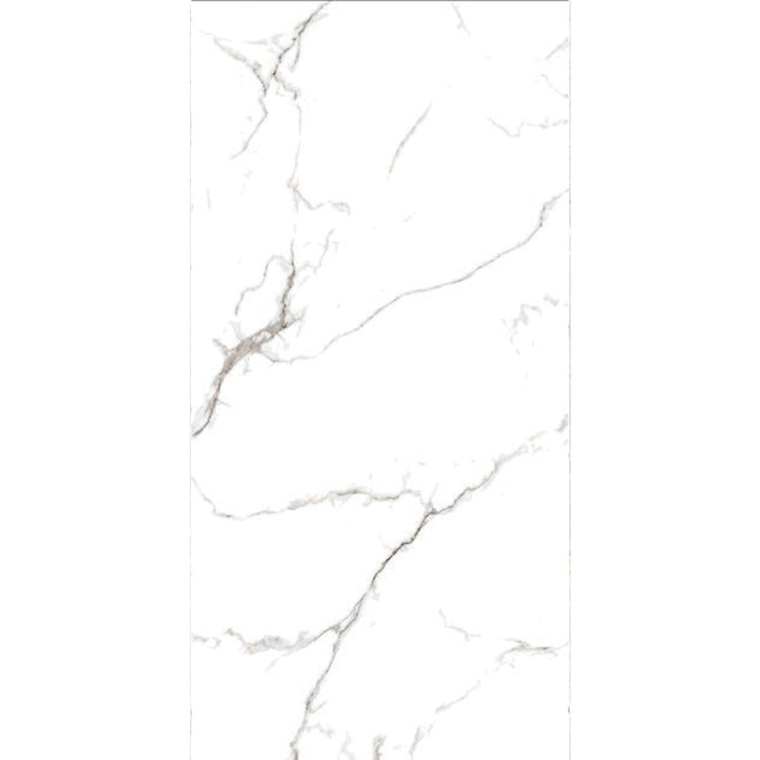 ( طلب مسبق )  بورسلين بورسيلوكس P 3026 وايت فرز اول 60 × 120 سم لامع