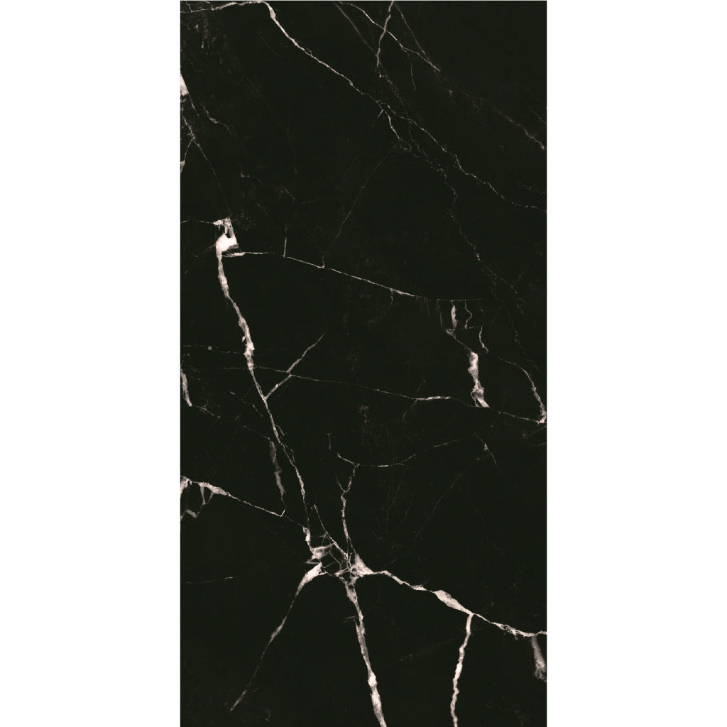 ( طلب مسبق )  بورسلين بورسيلوكس P 3058 بلاك فرز ثاني 60 × 120 سم لامع