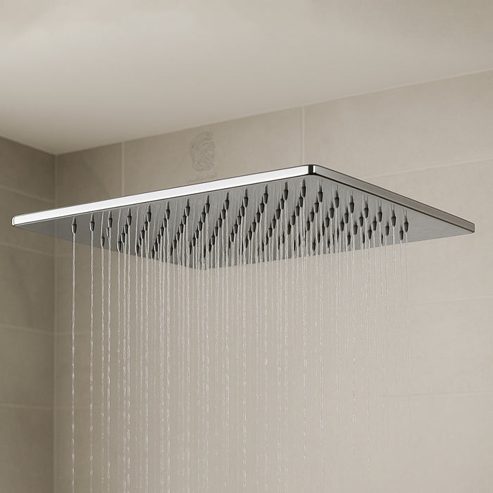 طاسة دش فوريو VO SH20C كروم 20 × 20 سم مربعة استالس ستيل