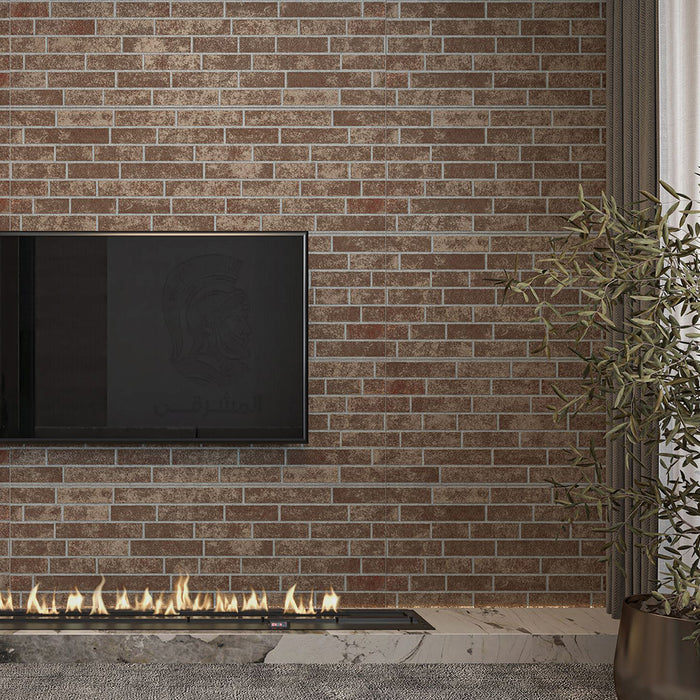 ( طلب مسبق )  سيراميك حوائط ارت روما براون فرز اول 50 × 150 سم مط