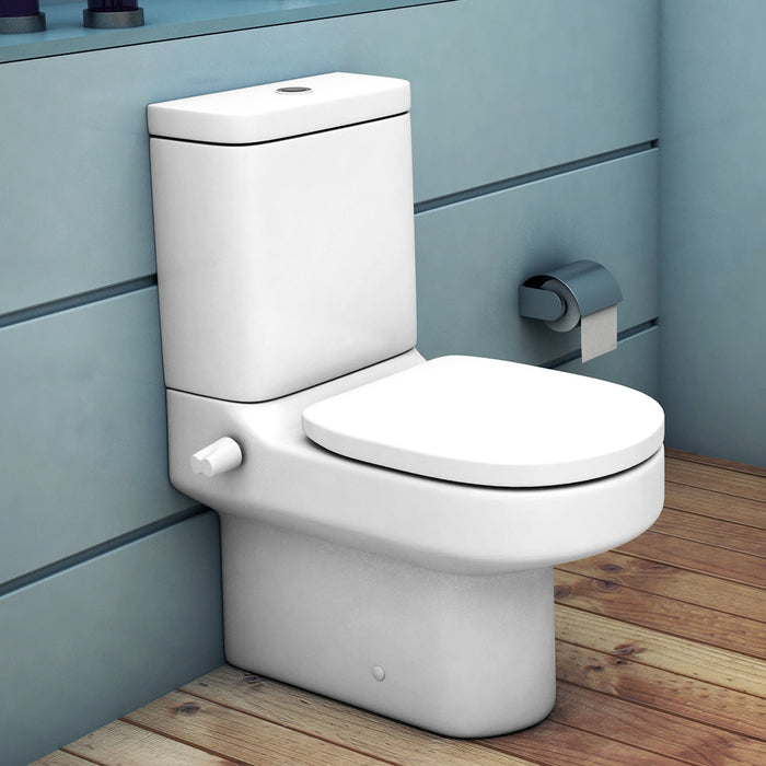 مرحاض ملاصق للحائط ايديال ستاندرد بلايا G 4925 ابيض الصرف S/P بالسيديلي والخزان بالماكينة والشطاف الداخلي ومجموعة التثبيت