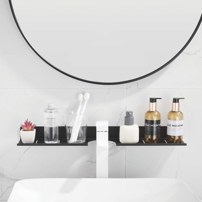 رف حوض حمام بانيوكس SH50-01-01S اسود استانلس ستيل 304