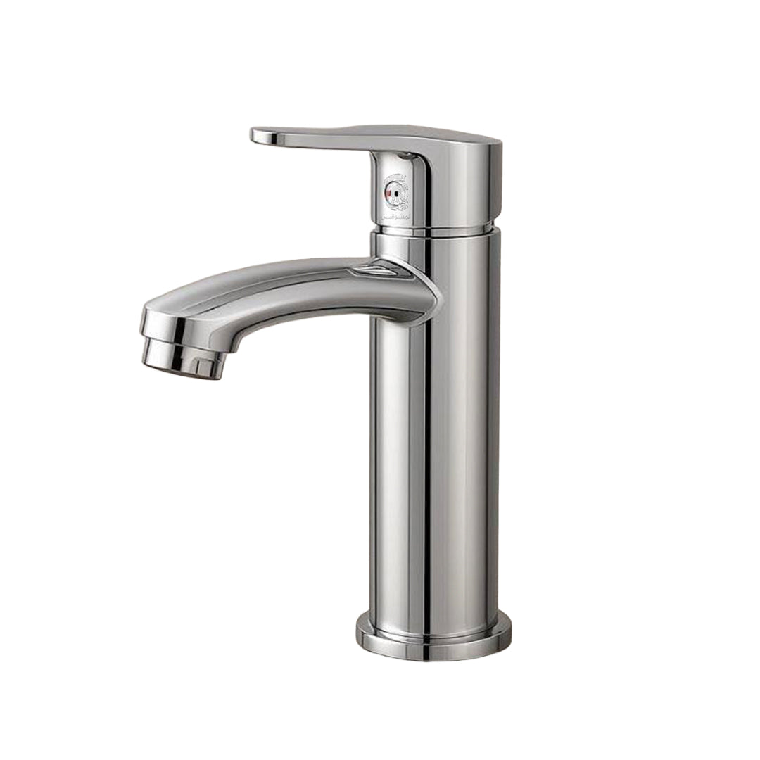 ( طلب مسبق )  خلاط حوض وسط سفنكس عبده حنفية ساير S7 كروم 19 سم