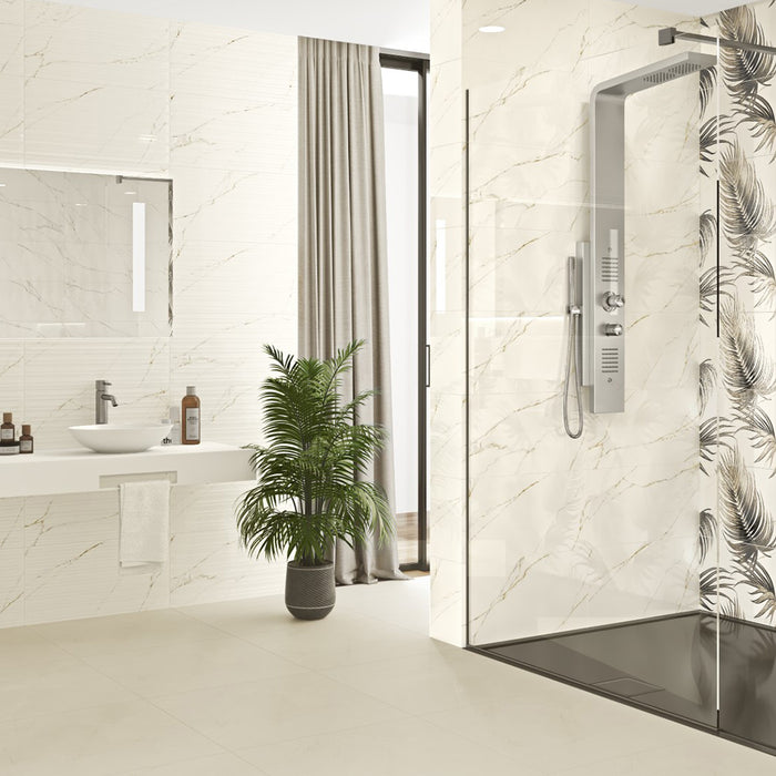 ( طلب مسبق )  سيراميك ارضيات قطع ليزر كليوباترا بالوما فرز اول 60 × 60 سم لامع