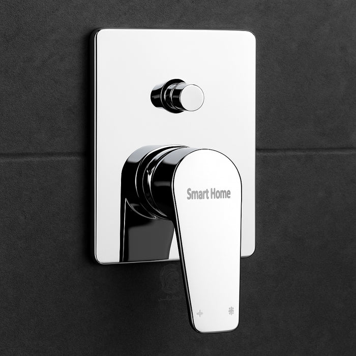 ( طلب مسبق )  خلاط بانيو دفن سمارت هوم 371040037 كروم 2 مخرج الجسم بالوش والمقبض والمحول