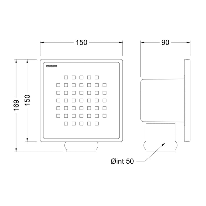 بيبة كاملة جينيبري 21011 استانلس ستيل 15 × 15 سم منتج مستورد اسبانى