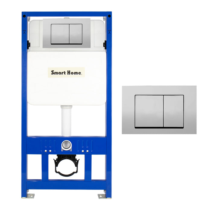 ( طلب مسبق )  خزان دفن شاسية كامل سمارت هوم بالوش المربع كروم لامع