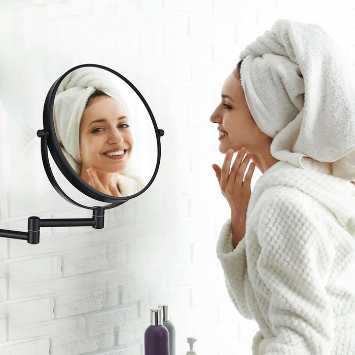 مرآة دريم DR 1111B اسود مط وجهين 20 سم استانلس ستيل 304