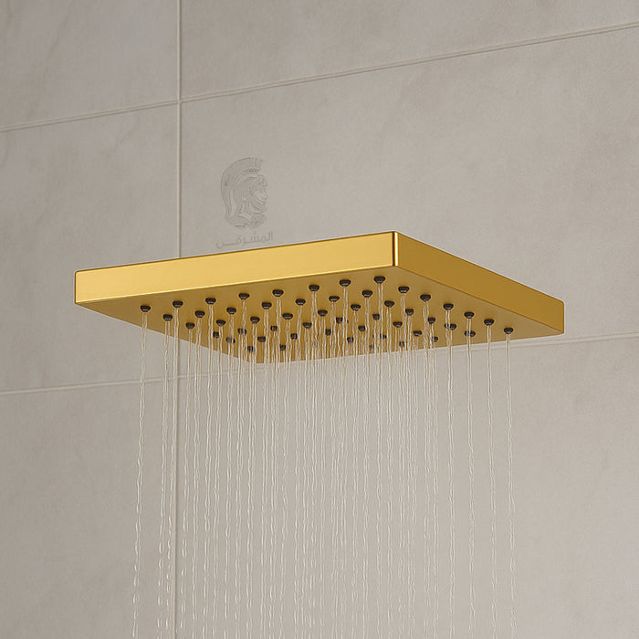 ( طلب مسبق )  طاسة دش بلازا P SH20G ذهبي 20 × 20 سم مربعة
