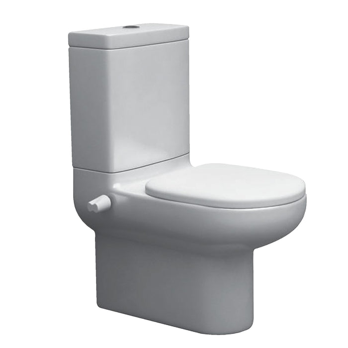 مرحاض ملاصق للحائط ايديال ستاندرد بلايا G 4925 ابيض الصرف S/P بالسيديلي والخزان بالماكينة والشطاف الداخلي ومجموعة التثبيت