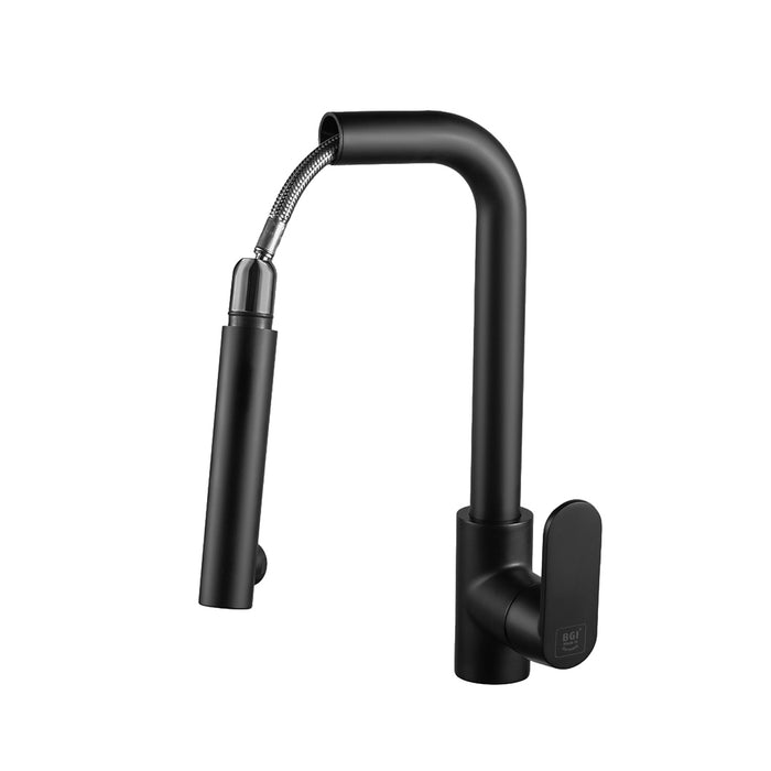 خلاط مطبخ شداد BGI فرانكفورت 3191 B اسود مط ارتفاع 33 سم بسماعة وخرطوم مستورد صناعة ألماني